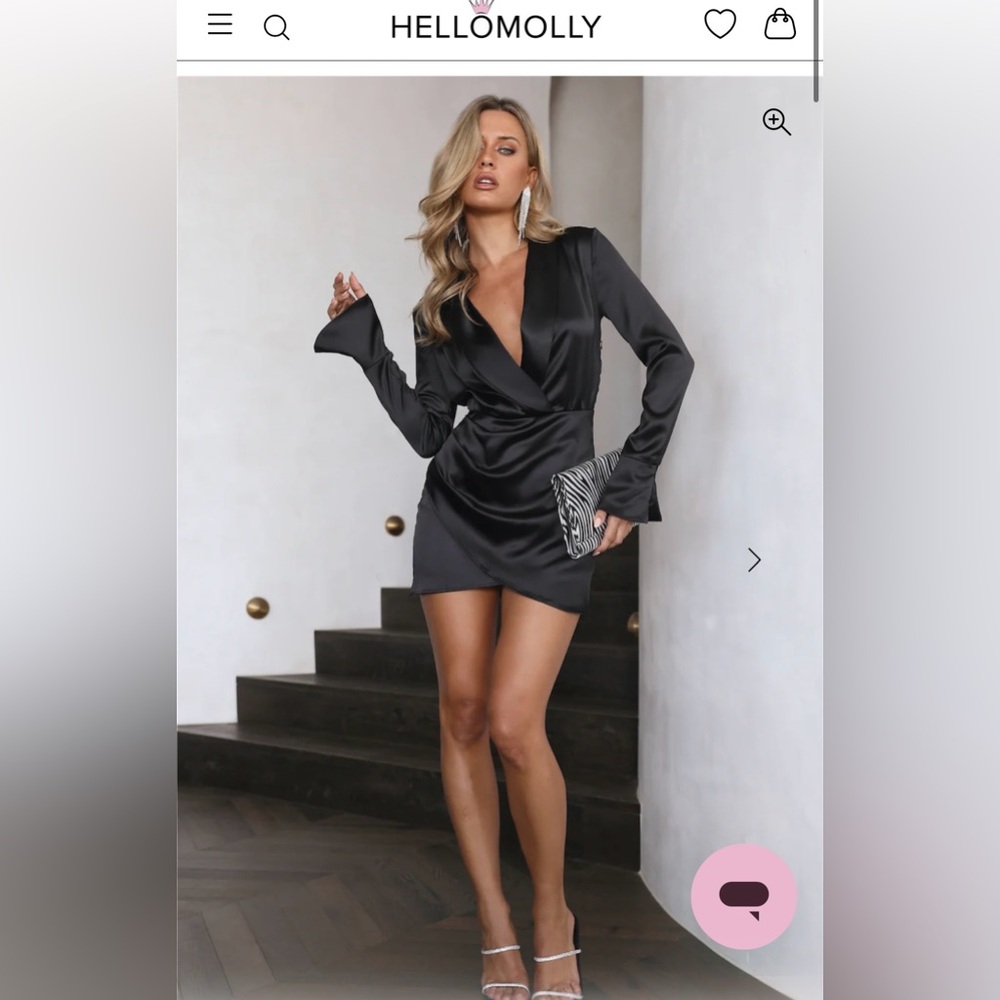 Hello Molly Silky Girl Vibes Satin Mini